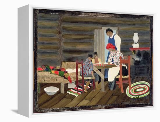 Giving Thanks, C.1942 (Oil on Panel)-Horace Pippin-Framed Premier Image Canvas