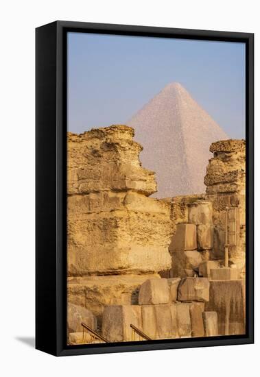 Giza, Cairo, Egypt. The Pyramid of Khufu, the Great Pyramid of Giza.-Emily Wilson-Framed Premier Image Canvas