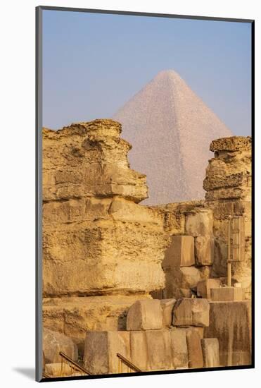 Giza, Cairo, Egypt. The Pyramid of Khufu, the Great Pyramid of Giza.-Emily Wilson-Mounted Photographic Print