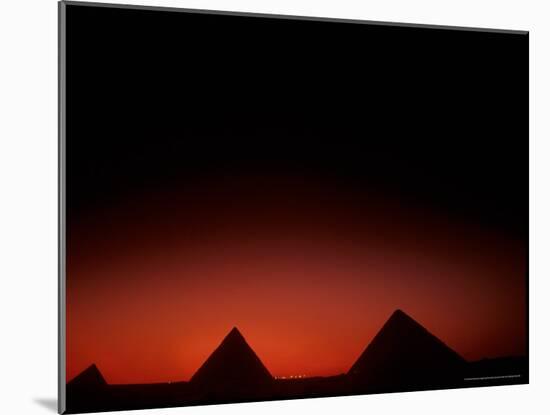 Giza Pyramid, Giza Plateau, Old Kingdom, Egypt-Kenneth Garrett-Mounted Photographic Print