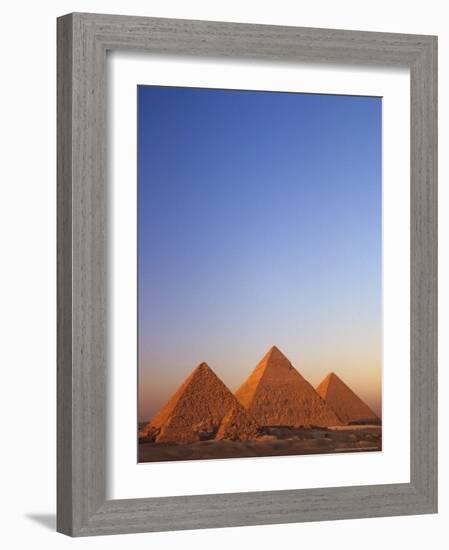 Giza Pyramid, Giza Plateau, Old Kingdom, Egypt-Kenneth Garrett-Framed Photographic Print