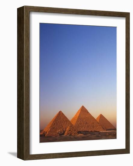 Giza Pyramid, Giza Plateau, Old Kingdom, Egypt-Kenneth Garrett-Framed Photographic Print