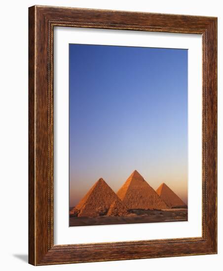 Giza Pyramid, Giza Plateau, Old Kingdom, Egypt-Kenneth Garrett-Framed Photographic Print