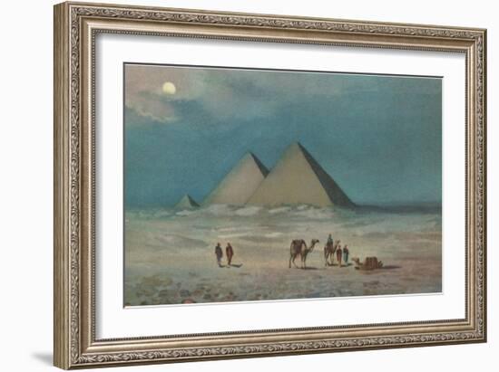 Giza Pyramids-null-Framed Premium Giclee Print