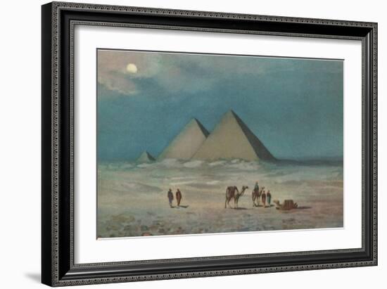 Giza Pyramids-null-Framed Premium Giclee Print