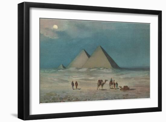 Giza Pyramids-null-Framed Art Print