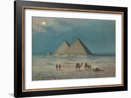 Giza Pyramids-null-Framed Art Print