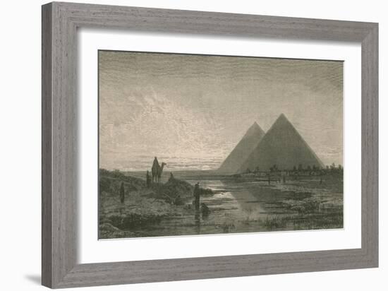 Giza Pyramids-Science Source-Framed Giclee Print