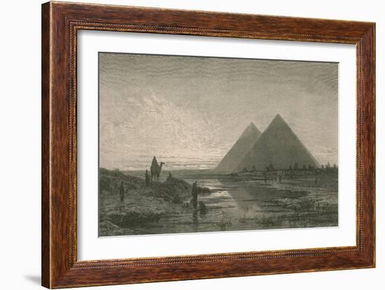 Giza Pyramids-Science Source-Framed Giclee Print