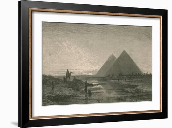 Giza Pyramids-Science Source-Framed Giclee Print