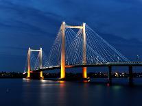 Cable Bridge in the Evening.-gjphotography-Photographic Print