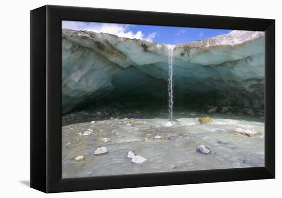 Glacial Cave, Switzerland-Dr. Juerg Alean-Framed Premier Image Canvas