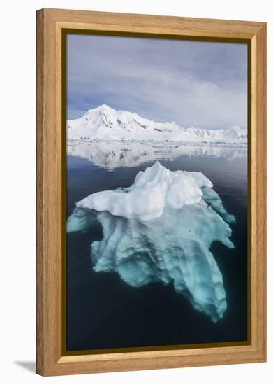 Glacial Ice Floating in the Neumayer Channel Near Wiencke Island, Antarctica, Polar Regions-Michael Nolan-Framed Premier Image Canvas