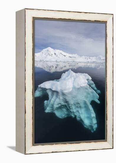 Glacial Ice Floating in the Neumayer Channel Near Wiencke Island, Antarctica, Polar Regions-Michael Nolan-Framed Premier Image Canvas