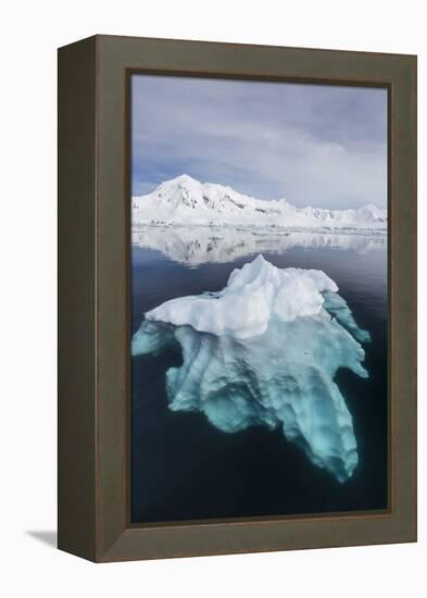 Glacial Ice Floating in the Neumayer Channel Near Wiencke Island, Antarctica, Polar Regions-Michael Nolan-Framed Premier Image Canvas