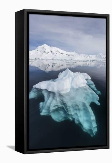 Glacial Ice Floating in the Neumayer Channel Near Wiencke Island, Antarctica, Polar Regions-Michael Nolan-Framed Premier Image Canvas