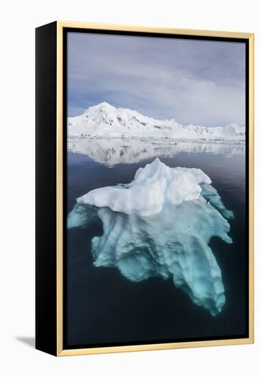 Glacial Ice Floating in the Neumayer Channel Near Wiencke Island, Antarctica, Polar Regions-Michael Nolan-Framed Premier Image Canvas