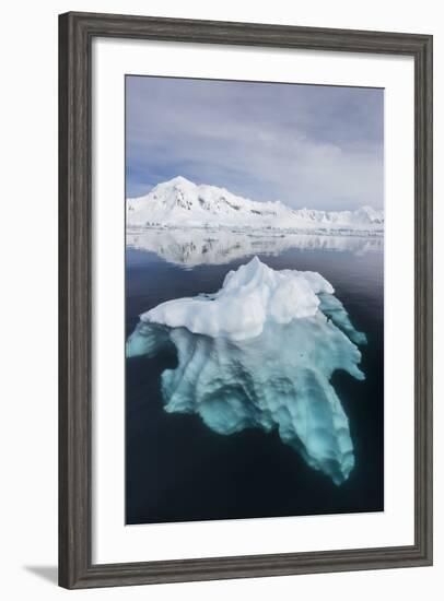 Glacial Ice Floating in the Neumayer Channel Near Wiencke Island, Antarctica, Polar Regions-Michael Nolan-Framed Photographic Print