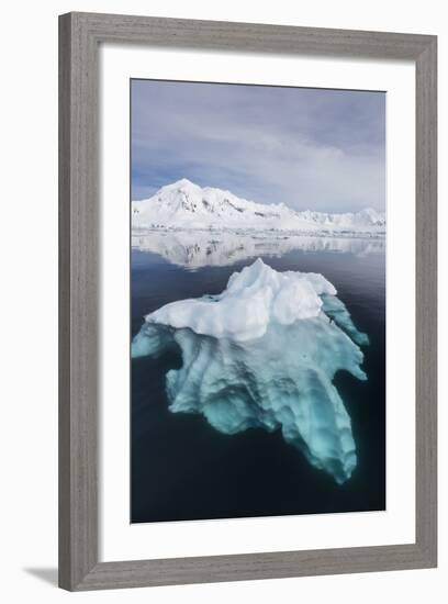 Glacial Ice Floating in the Neumayer Channel Near Wiencke Island, Antarctica, Polar Regions-Michael Nolan-Framed Photographic Print