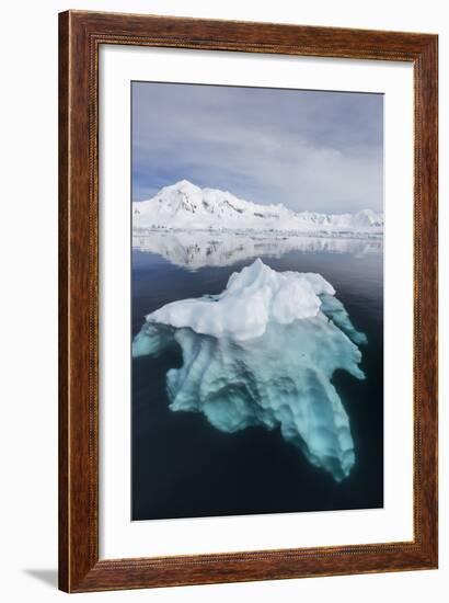 Glacial Ice Floating in the Neumayer Channel Near Wiencke Island, Antarctica, Polar Regions-Michael Nolan-Framed Photographic Print