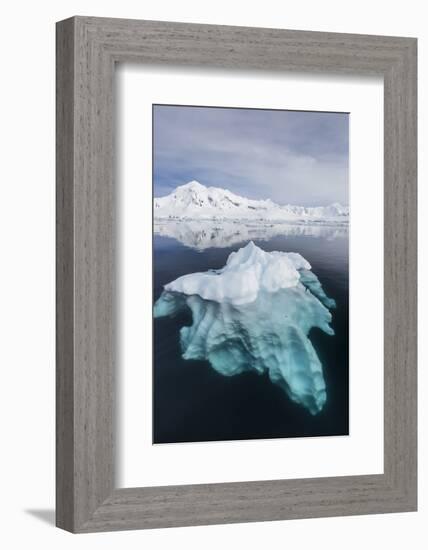 Glacial Ice Floating in the Neumayer Channel Near Wiencke Island, Antarctica, Polar Regions-Michael Nolan-Framed Photographic Print