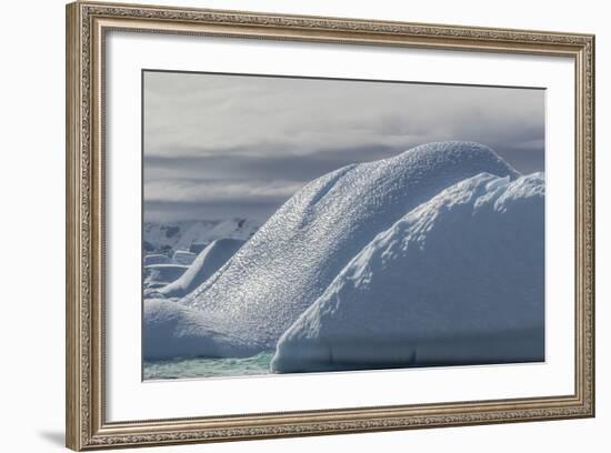 Glacial Iceberg Detail at Cuverville Island, Antarctica, Polar Regions-Michael Nolan-Framed Photographic Print