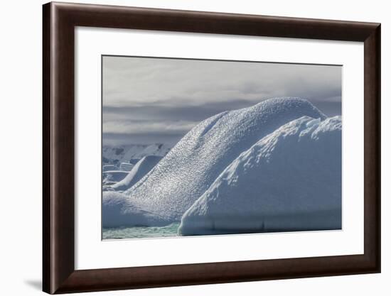 Glacial Iceberg Detail at Cuverville Island, Antarctica, Polar Regions-Michael Nolan-Framed Photographic Print