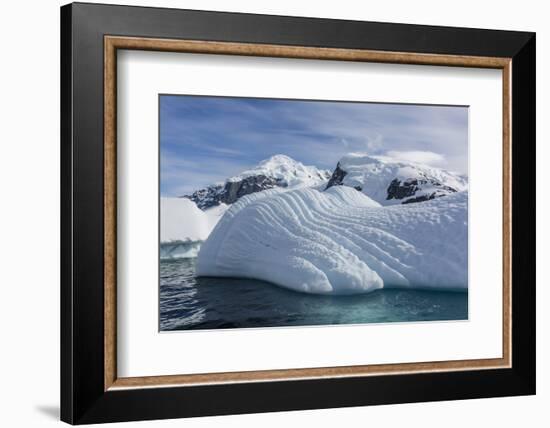 Glacial Iceberg Detail at Cuverville Island, Antarctica, Polar Regions-Michael Nolan-Framed Photographic Print