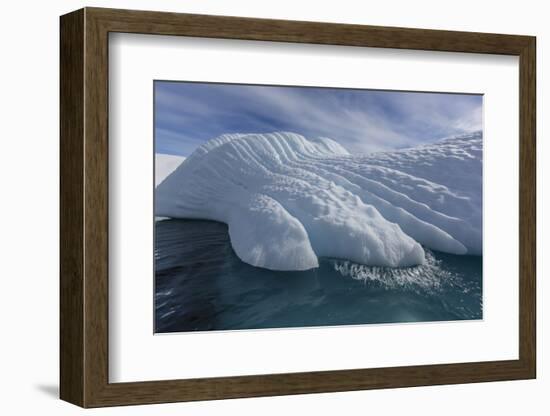 Glacial Iceberg Detail at Cuverville Island, Antarctica, Polar Regions-Michael Nolan-Framed Photographic Print