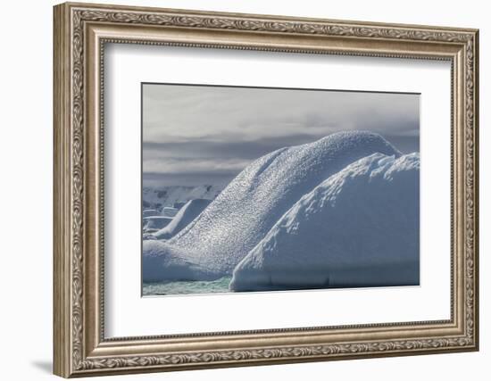 Glacial Iceberg Detail at Cuverville Island, Antarctica, Polar Regions-Michael Nolan-Framed Photographic Print