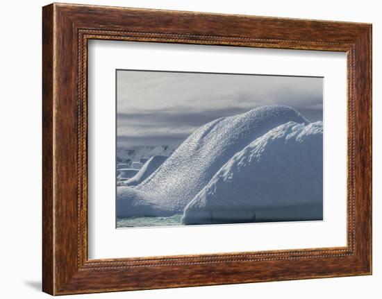 Glacial Iceberg Detail at Cuverville Island, Antarctica, Polar Regions-Michael Nolan-Framed Photographic Print