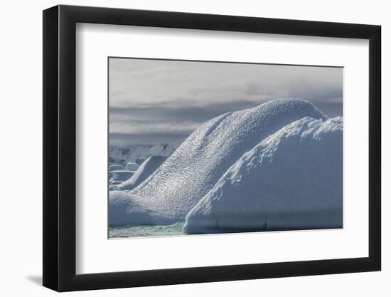 Glacial Iceberg Detail at Cuverville Island, Antarctica, Polar Regions-Michael Nolan-Framed Photographic Print