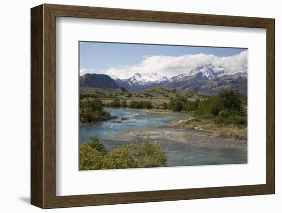 Glacial river at Estancia Cristina, Lago Argentino, El Calafate, Parque Nacional Los Glaciares, Pat-Stuart Black-Framed Photographic Print