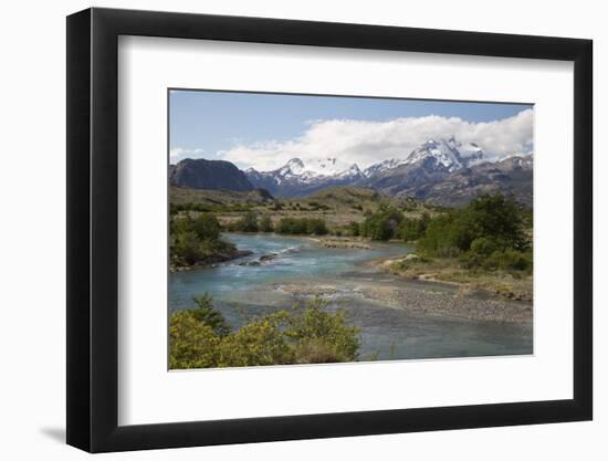 Glacial river at Estancia Cristina, Lago Argentino, El Calafate, Parque Nacional Los Glaciares, Pat-Stuart Black-Framed Photographic Print