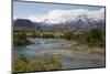 Glacial river at Estancia Cristina, Lago Argentino, El Calafate, Parque Nacional Los Glaciares, Pat-Stuart Black-Mounted Photographic Print