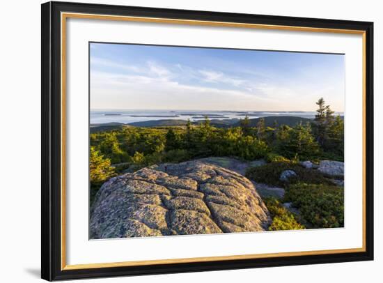 Glacial Striations , Maine's Acadia National Park-Jerry and Marcy Monkman-Framed Photographic Print