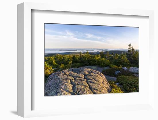 Glacial Striations , Maine's Acadia National Park-Jerry and Marcy Monkman-Framed Photographic Print