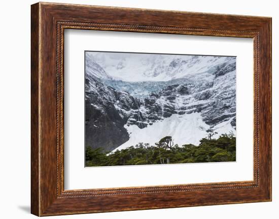 Glaciar Frances, French Valley (Valle Frances), Torres Del Paine National Park, Patagonia, Chile-Matthew Williams-Ellis-Framed Photographic Print