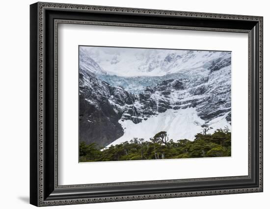 Glaciar Frances, French Valley (Valle Frances), Torres Del Paine National Park, Patagonia, Chile-Matthew Williams-Ellis-Framed Photographic Print