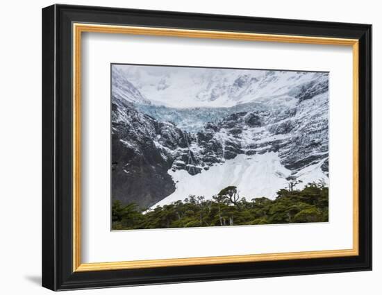 Glaciar Frances, French Valley (Valle Frances), Torres Del Paine National Park, Patagonia, Chile-Matthew Williams-Ellis-Framed Photographic Print