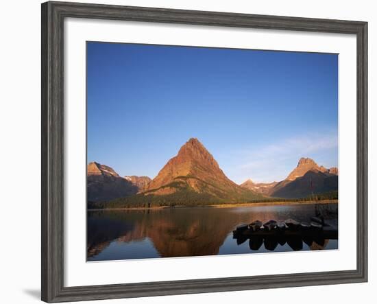 Glaciated Peaks Around Lake-Neil Rabinowitz-Framed Photographic Print