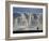 Glacier and Trekker from Summit at Uhuru Peak, Kilimanjaro National Park, Tanzania, Africa-David Poole-Framed Photographic Print