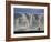 Glacier and Trekker from Summit at Uhuru Peak, Kilimanjaro National Park, Tanzania, Africa-David Poole-Framed Photographic Print