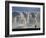 Glacier and Trekker from Summit at Uhuru Peak, Kilimanjaro National Park, Tanzania, Africa-David Poole-Framed Photographic Print