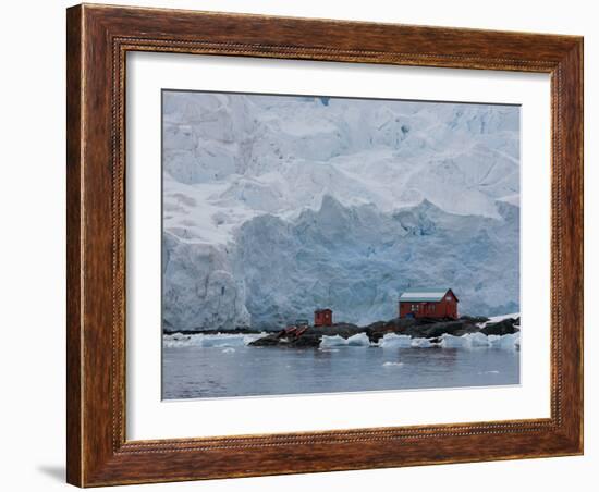 Glacier, Argentine Research Station, Paradise Bay, Antarctic Peninsula, Antarctica, Polar Regions-Thorsten Milse-Framed Photographic Print