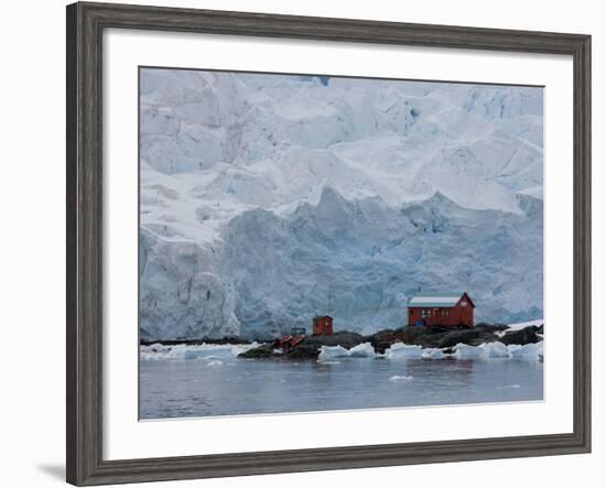 Glacier, Argentine Research Station, Paradise Bay, Antarctic Peninsula, Antarctica, Polar Regions-Thorsten Milse-Framed Photographic Print