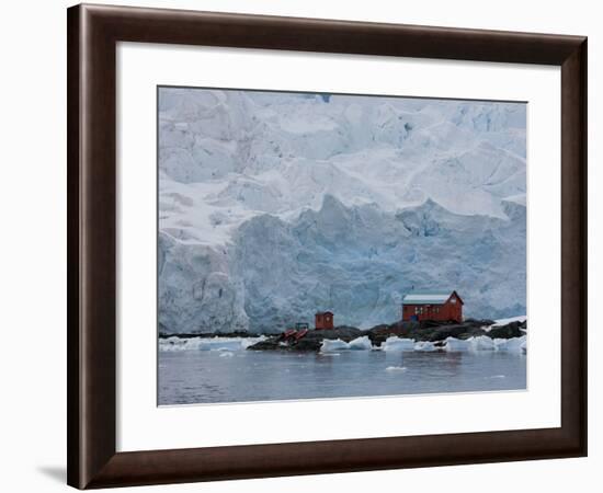 Glacier, Argentine Research Station, Paradise Bay, Antarctic Peninsula, Antarctica, Polar Regions-Thorsten Milse-Framed Photographic Print