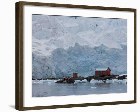 Glacier, Argentine Research Station, Paradise Bay, Antarctic Peninsula, Antarctica, Polar Regions-Thorsten Milse-Framed Photographic Print