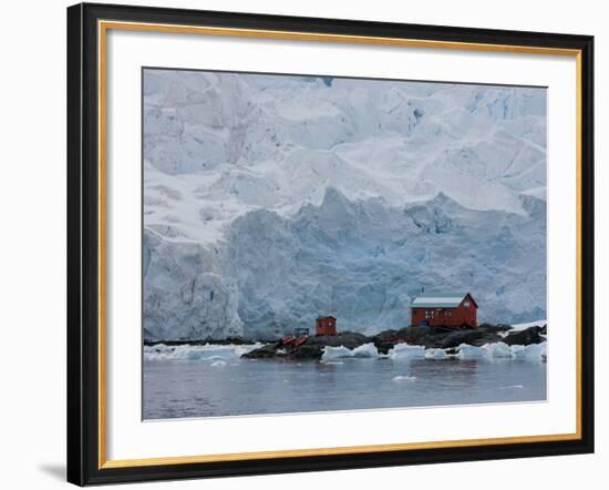 Glacier, Argentine Research Station, Paradise Bay, Antarctic Peninsula, Antarctica, Polar Regions-Thorsten Milse-Framed Photographic Print