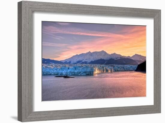 Glacier at Sunrise-Lantern Press-Framed Art Print